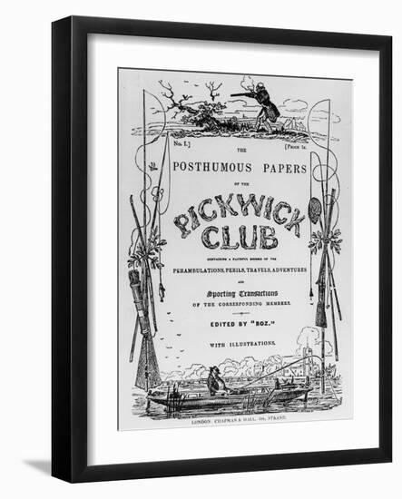 Charles Dickens, The Pickwick Club-null-Framed Giclee Print