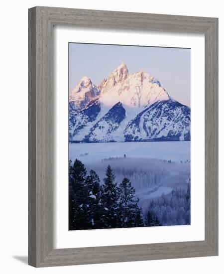 View of Grand Teton National Park in Morning, Wyoming, USA-Scott T. Smith-Framed Photographic Print