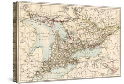 Map of Ontario, Canada, 1870s Giclee Print by | Art.com