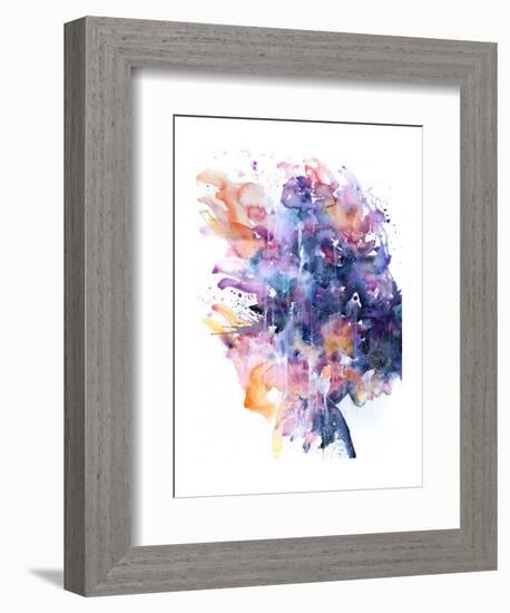 In A Single Moment All Her Greatness Collapsed-Agnes Cecile-Framed Art Print