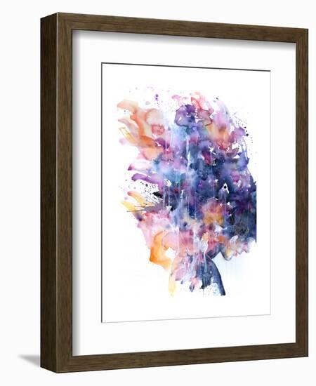 In A Single Moment All Her Greatness Collapsed-Agnes Cecile-Framed Art Print