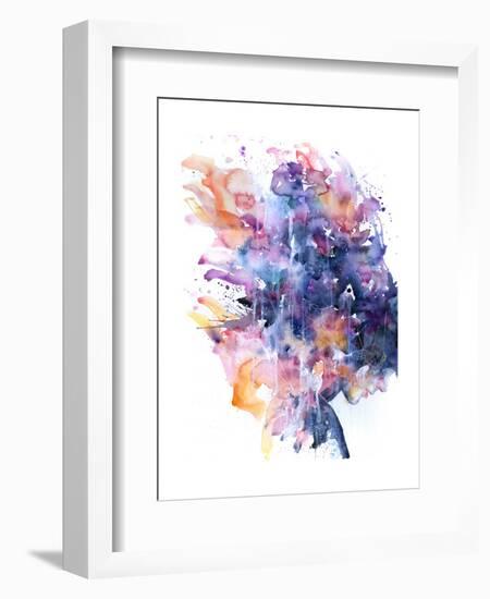 In A Single Moment All Her Greatness Collapsed-Agnes Cecile-Framed Art Print