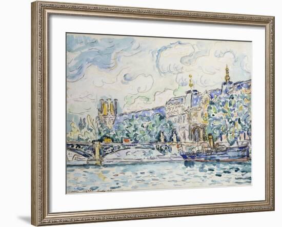 Le Palais Du Louvre, 1910-Paul Signac-Framed Giclee Print