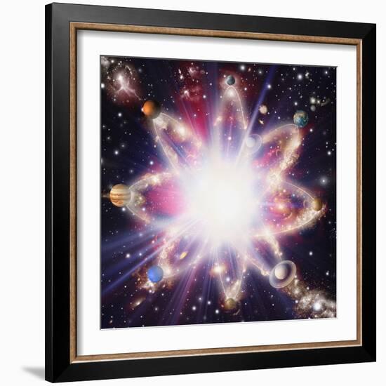 Quantised Orbits of the Planets-Mehau Kulyk-Framed Premium Photographic Print