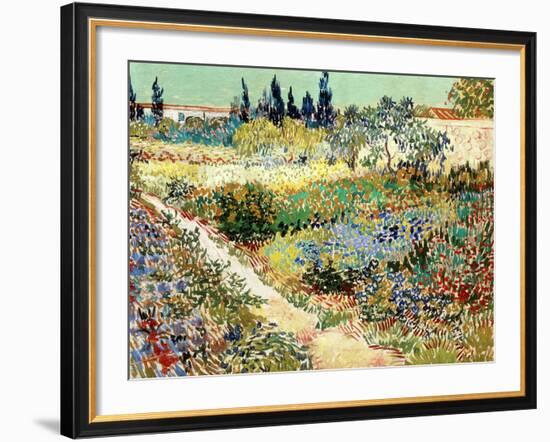 The Garden at Arles, 1888-Vincent van Gogh-Framed Giclee Print