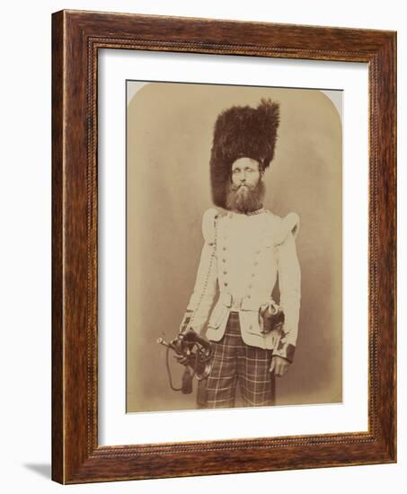 Drummer John Rennie, 72nd (Duke of Albany's Own Highlanders) Regiment of Foot-Joseph Cundall and Robert Howlett-Framed Photographic Print