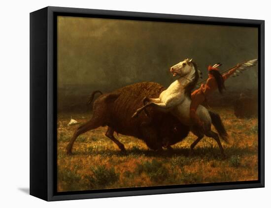 The Last of the Buffalo, C.1888-Albert Bierstadt-Framed Premier Image Canvas