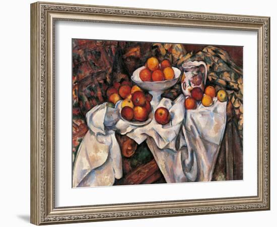 Apples and Oranges-Paul C?zanne-Framed Giclee Print