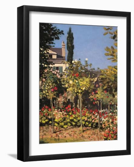 Garden at Sainte Adresse-Claude Monet-Framed Giclee Print