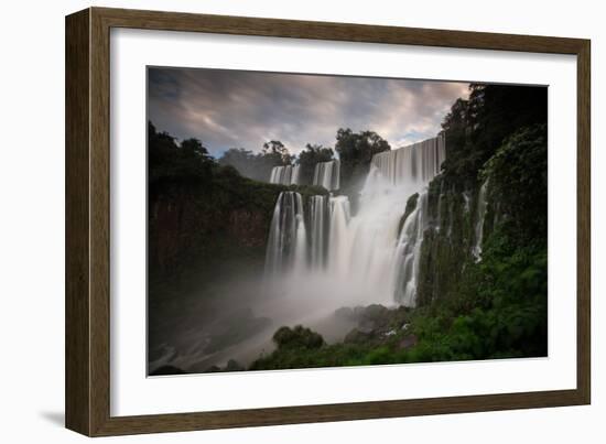 Iguazu Falls at Sunset-Alex Saberi-Framed Photographic Print