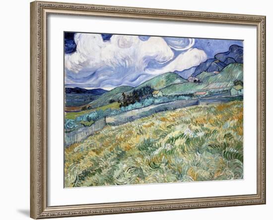 Landscape from Saint-Rémy-Vincent van Gogh-Framed Giclee Print