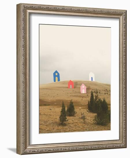 Cottages on Big Horn-Danielle Kroll-Framed Giclee Print