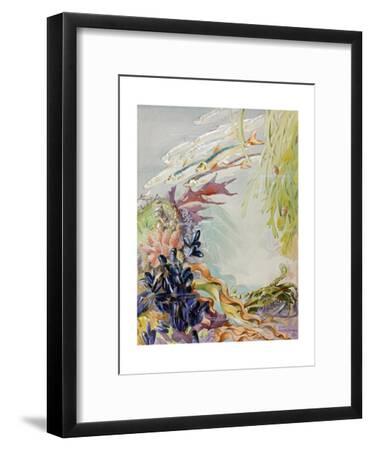 A Painting Of A Maine Sea Life Scene Surrounding A Sunken Ship Giclee Print By Else Bostelmann Art Com