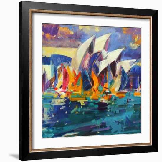 Sydney Flying Colours, 2012-Peter Graham-Framed Giclee Print