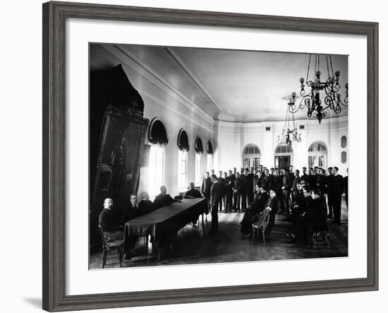 The Examining Board at the Alexander Lyceum-null-Framed Photographic Print