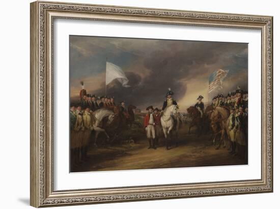 The Surrender of Lord Cornwallis at Yorktown, October 19, 1781, 1787-C.1828-John Trumbull-Framed Giclee Print