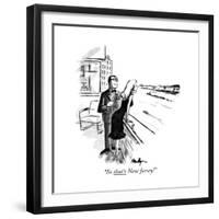 "So that's New Jersey!" - New Yorker Cartoon-James Mulligan-Framed Premium Giclee Print