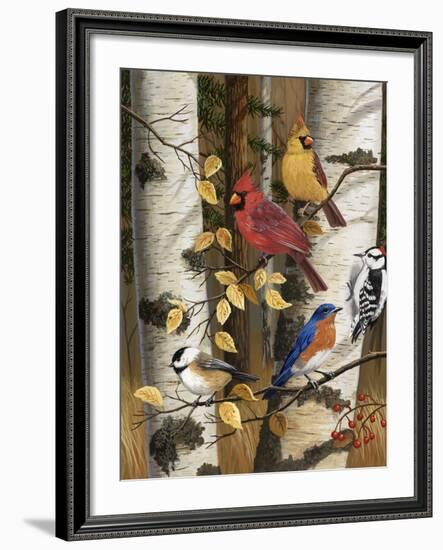 Autumn Friends-William Vanderdasson-Framed Giclee Print