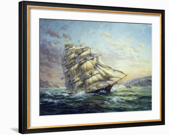 Clipper Ship Surprise-Nicky Boehme-Framed Giclee Print