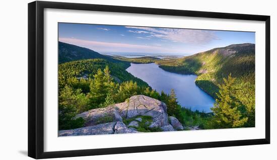 Jordan Pond from the North Bubble, Acadia National Park, Maine, USA-null-Framed Photographic Print