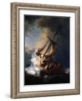 Christ in the Storm on the Lake of Galilee, 1633-Rembrandt van Rijn-Framed Giclee Print