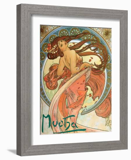 Dance (From the Series the Art), 1898-Alphonse Mucha-Framed Giclee Print