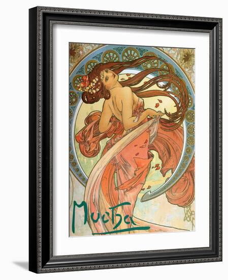 Dance (From the Series the Art), 1898-Alphonse Mucha-Framed Giclee Print