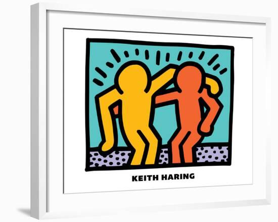 Untitled Pop Art-Keith Haring-Framed Giclee Print