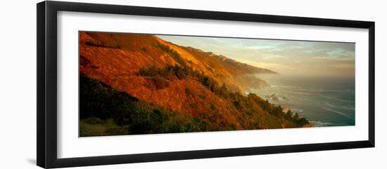 Coastline at Dusk, Big Sur, California, Usa-null-Framed Photographic Print