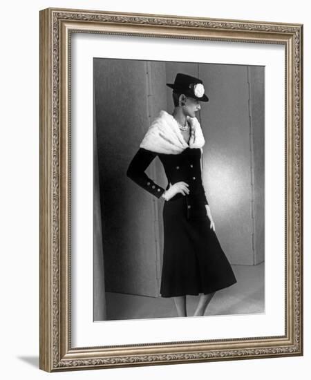 Chanel Fashion : Autumn-Winter 1983 : Model Ines De La Fressange-null-Framed Photo