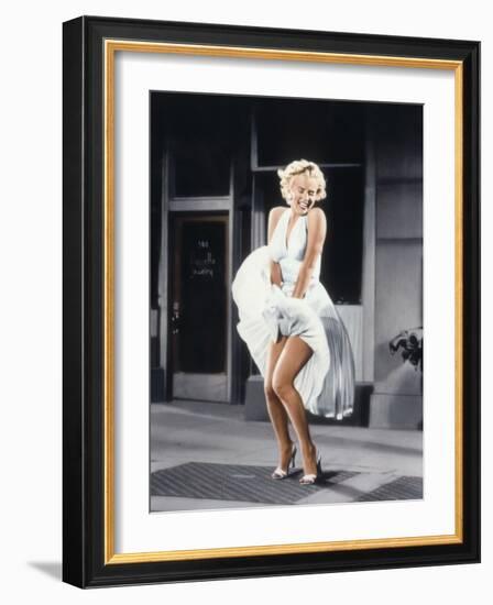 Marilyn Monroe in 'The Seven Year Itch', 1955-null-Framed Photo