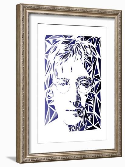 John Lennon-Cristian Mielu-Framed Premium Giclee Print