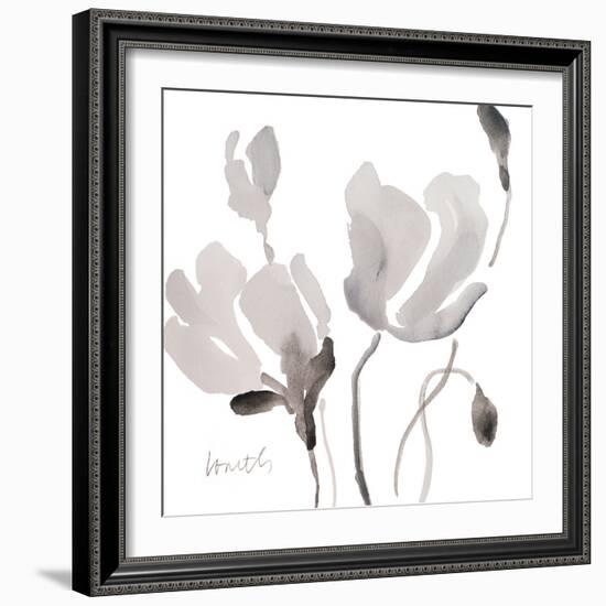 Tonal Magnolias II-Lanie Loreth-Framed Art Print