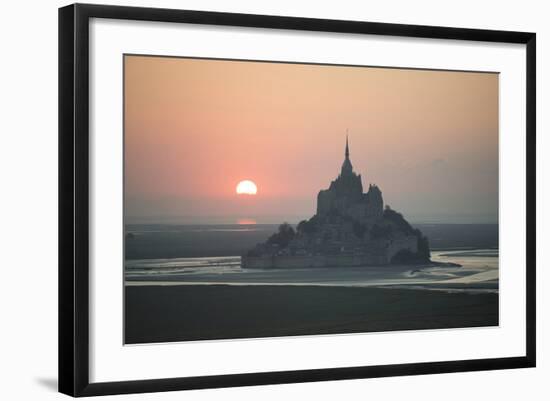 Mont Saint Michel Sunset-Philippe Manguin-Framed Photographic Print