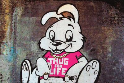 'Thug For Life Bunny Rabbit Graffiti' Prints | AllPosters.com