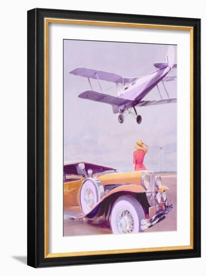 Vintage Airport-Anna Polanski-Framed Art Print