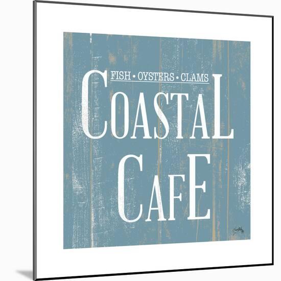 Coastal Cafe Square-Elizabeth Medley-Mounted Art Print