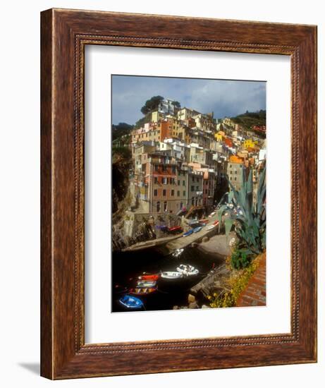 Town View, Rio Maggiore, Cinque Terre, Italy-Alison Jones-Framed Photographic Print