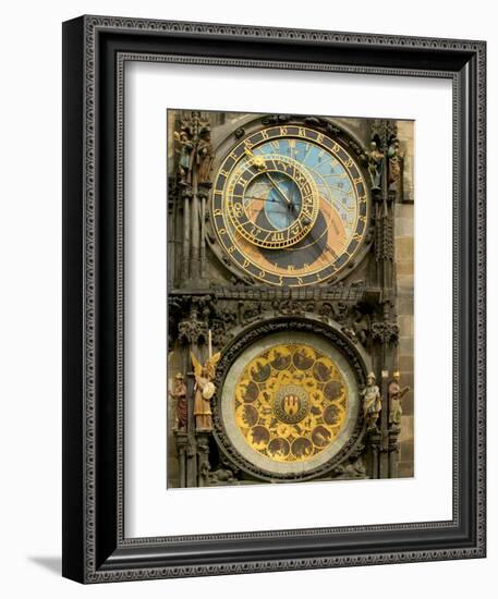 The Astronomical Clock, Prague, Czech Republic-Russell Young-Framed Photographic Print