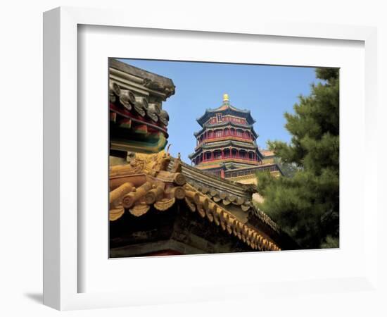 The Pavilion of Buddhist Fragrance, at the Summer Palace, Beijing, China-Miva Stock-Framed Photographic Print