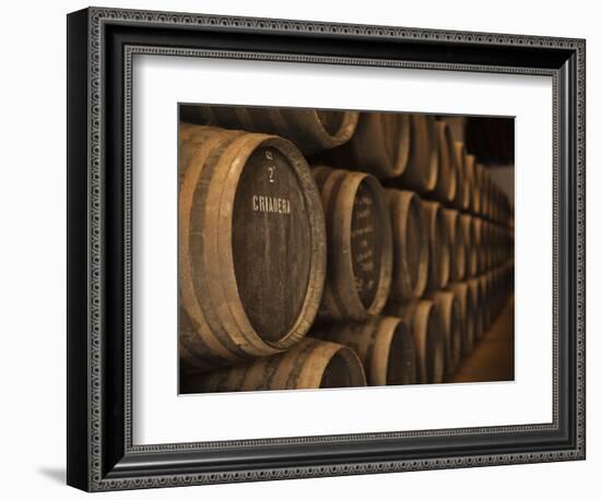 Sherry Casks, Bodegas Gonzalez Byass, Jerez De La Frontera, Spain-Walter Bibikow-Framed Photographic Print