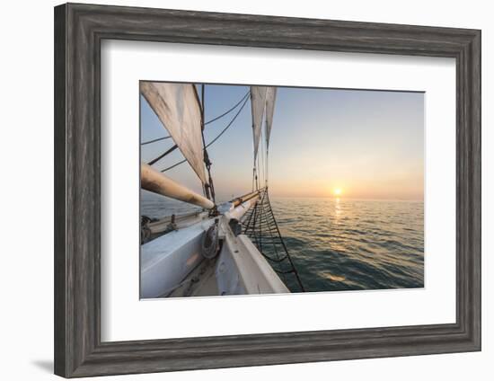 Sunset Cruise on the Western Union Schooner in Key West Florida, USA-Chuck Haney-Framed Photographic Print