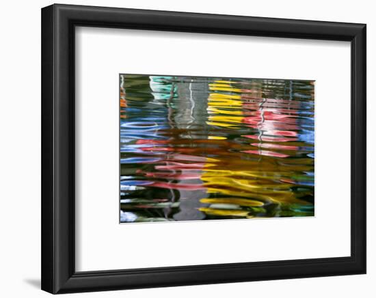 Abstract Reflection on the Riverwalk, San Antonio, Texas, Usa-Chuck Haney-Framed Photographic Print