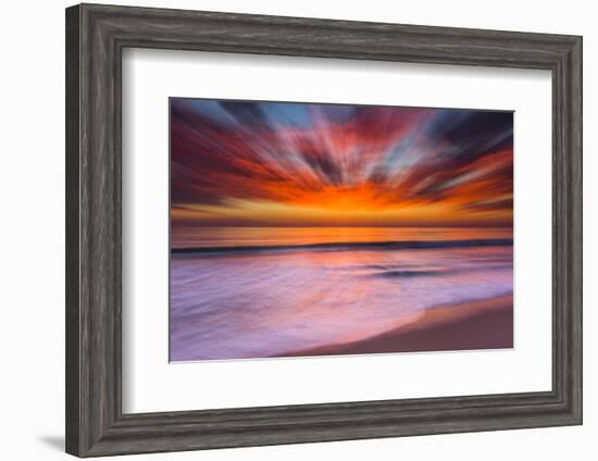 Sunset Abstract from Tamarack Beach in Carlsbad, Ca-Andrew Shoemaker-Framed Photographic Print