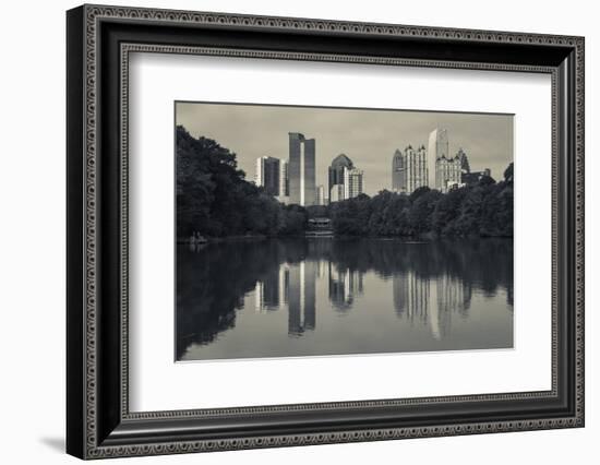 Georgia, Atlanta, City Skyline from Piedmont Park-Walter Bibikow-Framed Photographic Print