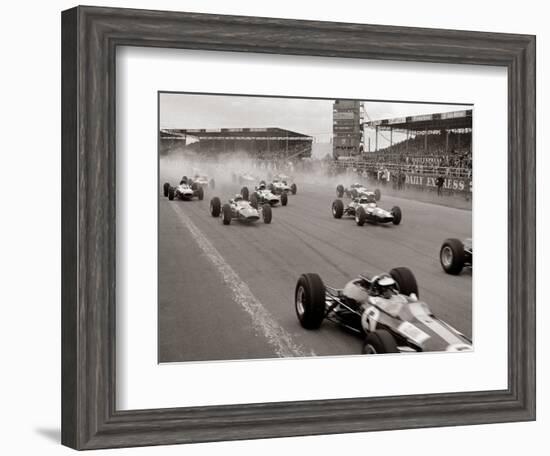 Start of the British Grand Prix at Siverstone, 1965-null-Framed Photographic Print