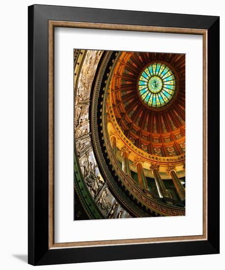 Interior of Rotunda of State Capitol Building, Springfield, United States of America-Richard Cummins-Framed Photographic Print