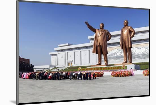 Statues of Former Presidents Kim Il-Sung and Kim Jong Il-Gavin Hellier-Mounted Photographic Print