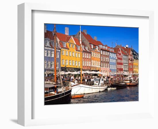 Waterfront District, Nyhavn, Copenhagen, Denmark, Scandinavia, Europe-Gavin Hellier-Framed Photographic Print