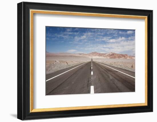 Empty Open Road, San Pedro De Atacama Desert, Chile, South America-Kimberly Walker-Framed Photographic Print